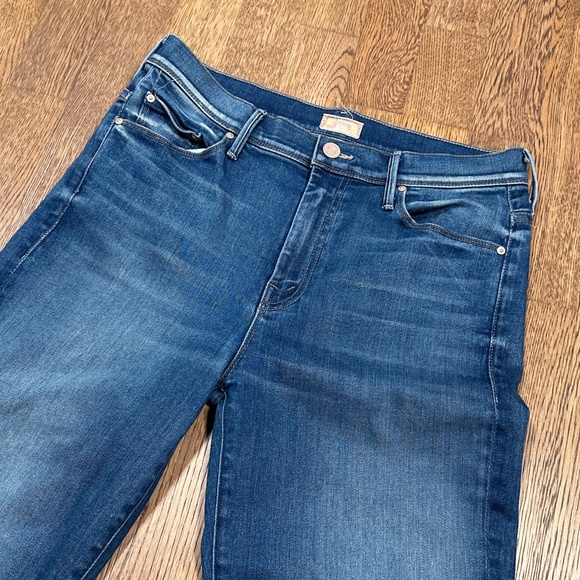 Mother The Super Cruiser Blue Moon High Rise Flare Denim Jeans Womens 29 - Picture 3 of 13